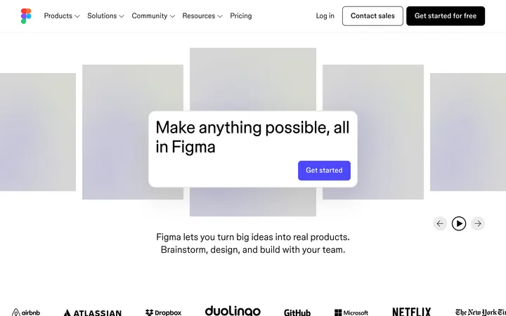 Figma website preview
