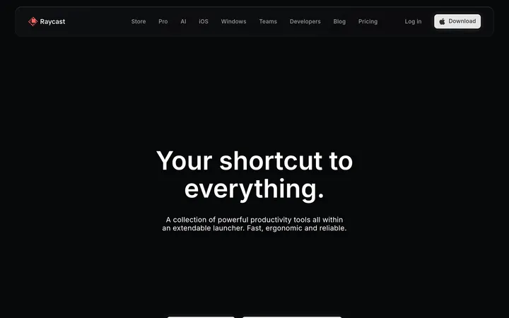 Raycast website preview