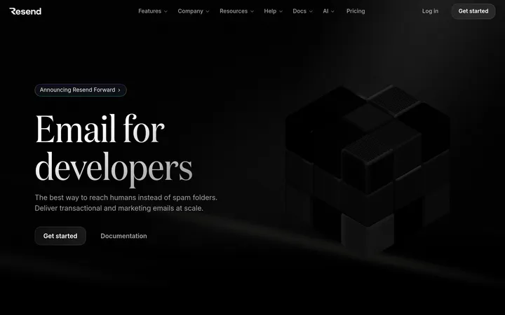 Resend website preview